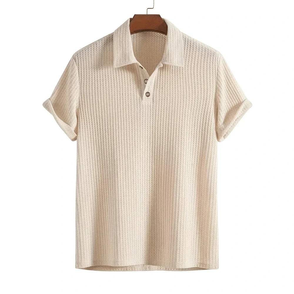 Premium Texturiertes Polo-Shirt