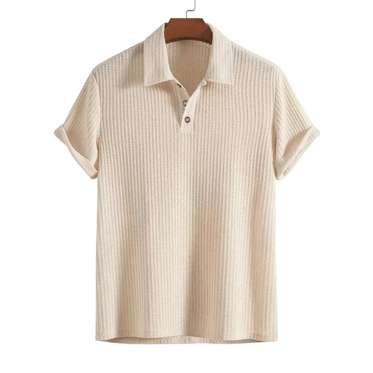 Premium Texturiertes Polo-Shirt