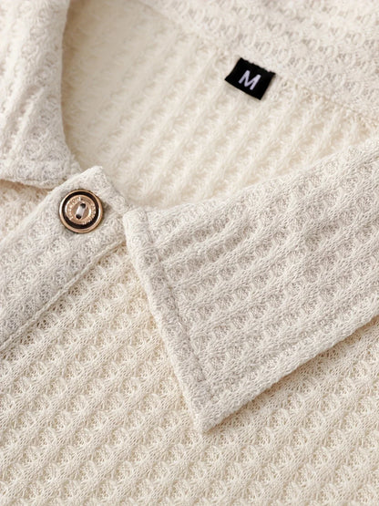 Premium Texturiertes Polo-Shirt