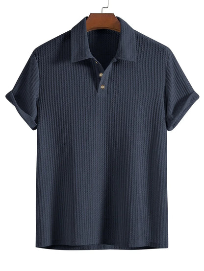 Premium Texturiertes Polo-Shirt