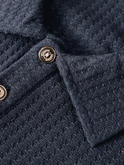 Premium Texturiertes Polo-Shirt