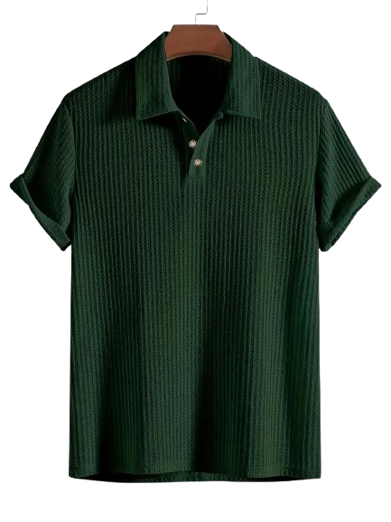 Premium Texturiertes Polo-Shirt