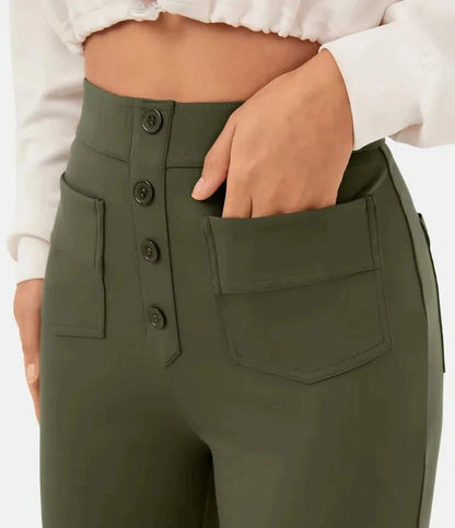 Arken | Hochtaillierte Elastische Freizeit-Hosen für Damen